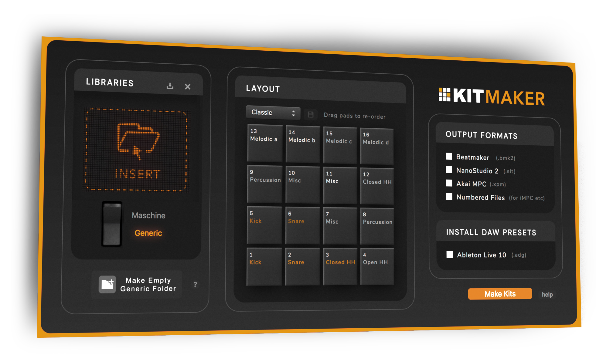 Faire des kits MPC